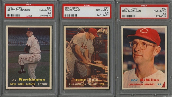1957 Topps PSA NM+ 8.5 Collection (7 Different)